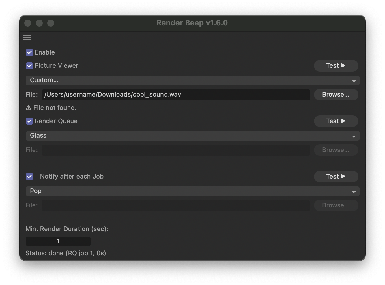 Render Beep